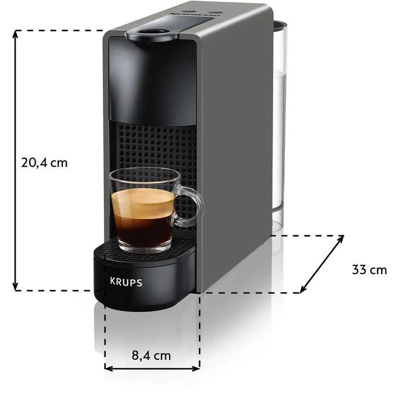 Krups Nespresso Essenza Mini XN110B10 kávéfőző - Szürke + 7db kapszula