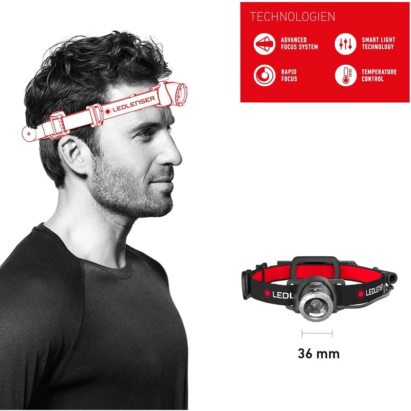 Ledlenser H8R 600lm tölthető fejlámpa