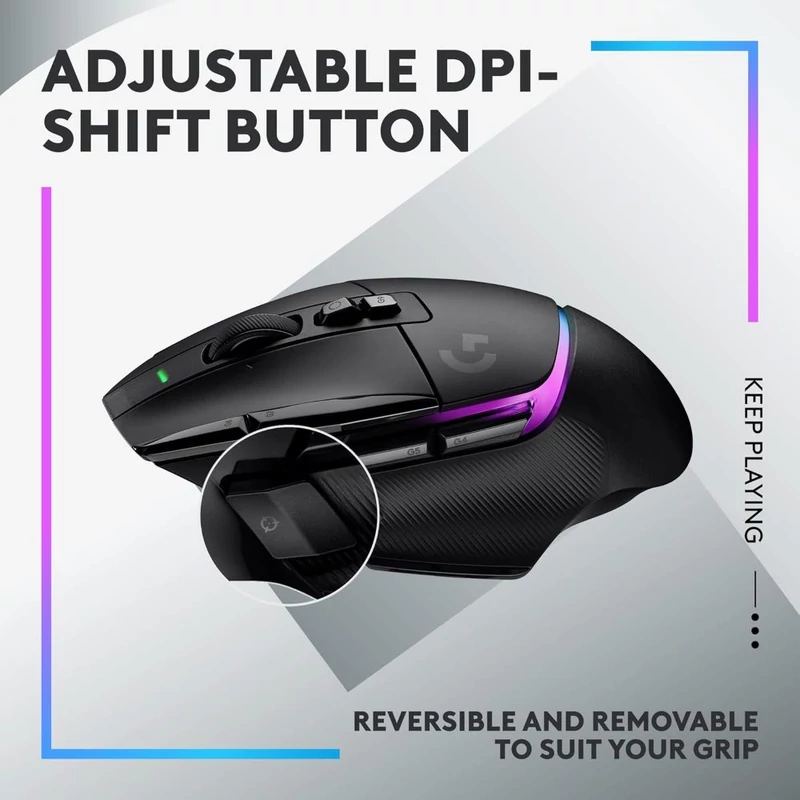 Logitech G502 X Plus Lightspeed vezeték nélküli Gamer egér - Fekete (910-006162)