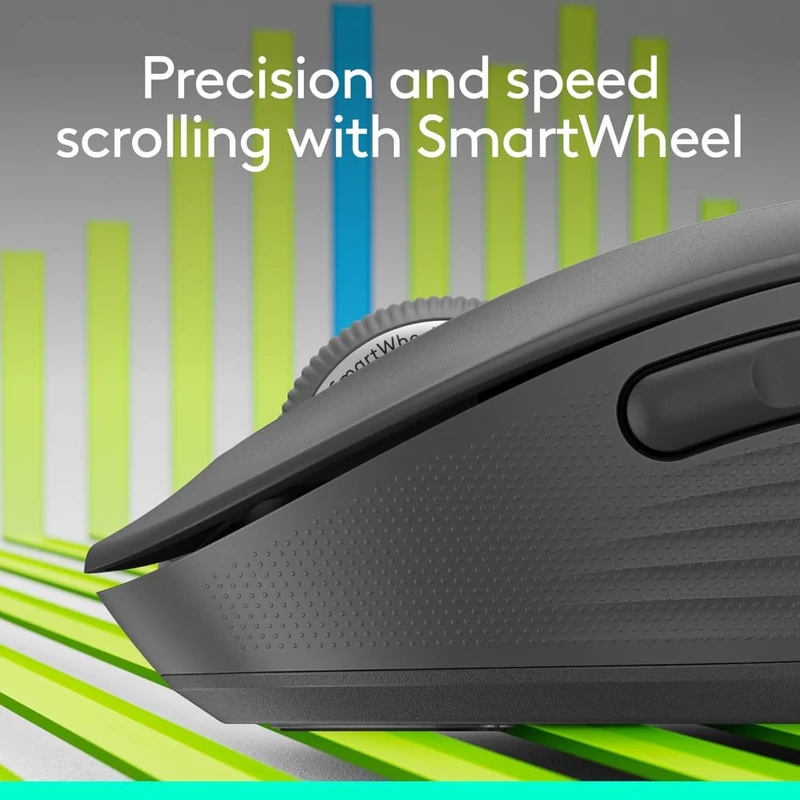 Logitech M650 Signature jobbkezes vezeték nélküli egér - Grafit (910-006253)
