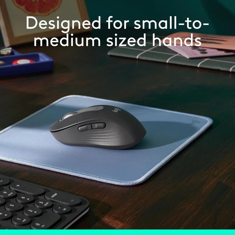 Logitech M650 Signature jobbkezes vezeték nélküli egér - Grafit (910-006253)