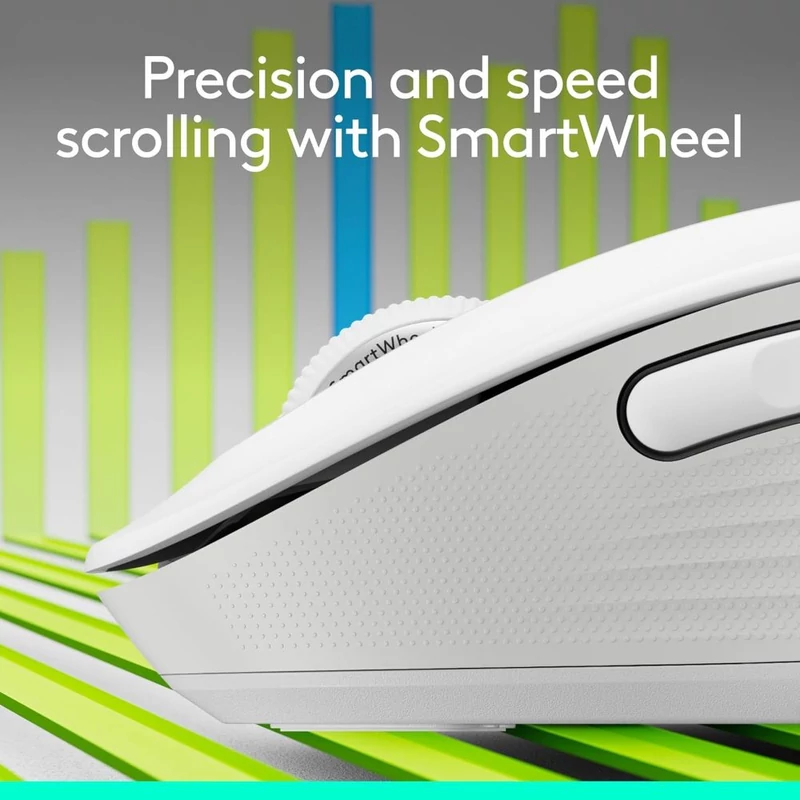 Logitech M650 Signature jobbkezes vezeték nélküli egér - Fehér (910-006255)