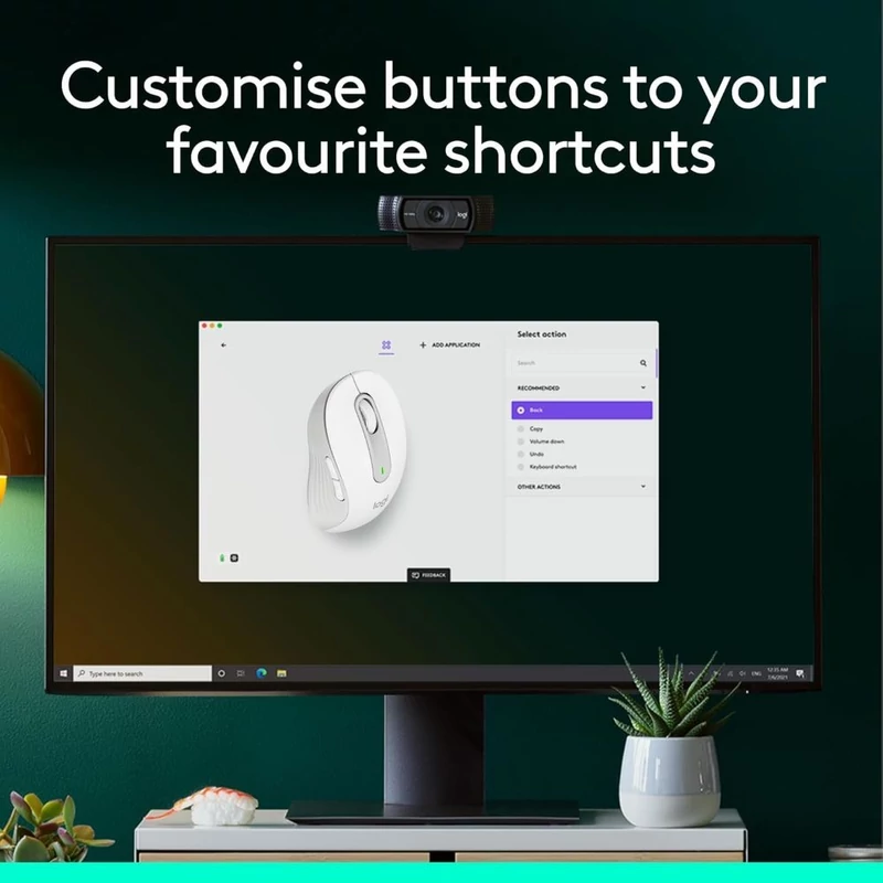 Logitech M650 Signature jobbkezes vezeték nélküli egér - Fehér (910-006255)