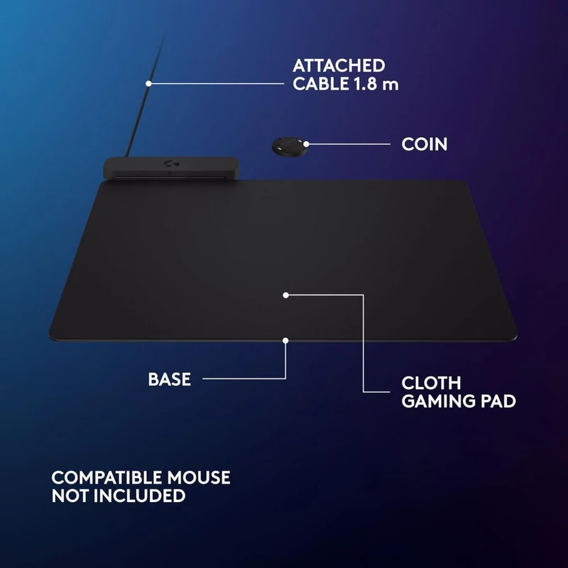 Logitech PowerPlay 2 vezeték nélküli töltőrendszer játékegerekhez (947-000003)