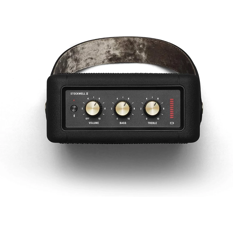 Marshall Stockwell II Bluetooth hordozható aktív sztereó hangfal - Fekete/Bronz (1005544)