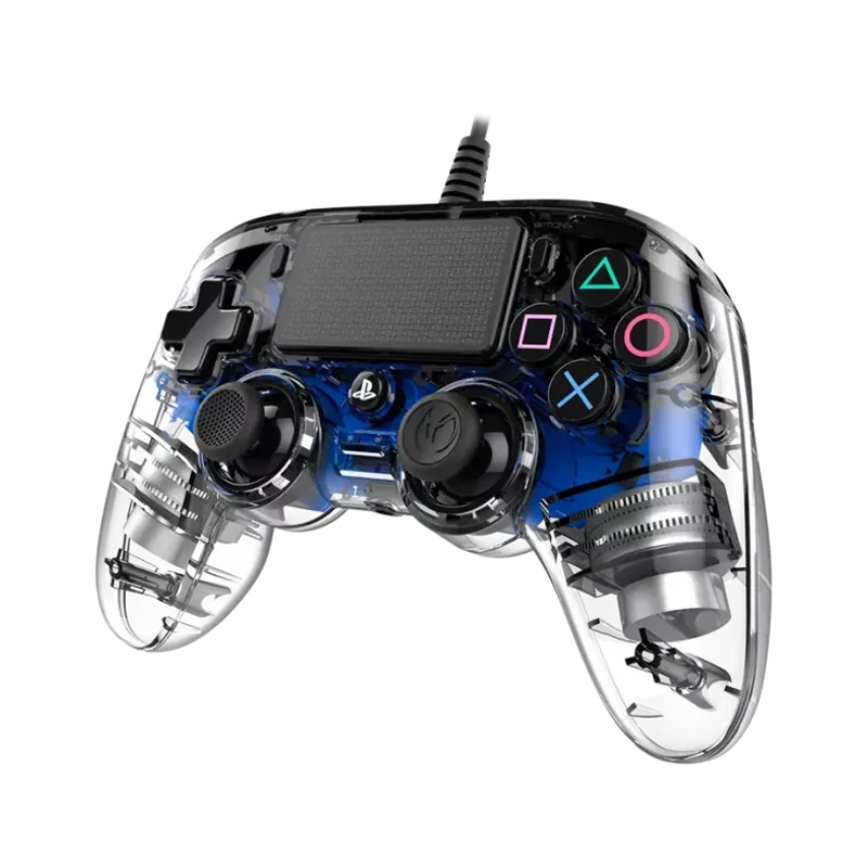 Nacon Wired Illuminated Compact Controller - Kék (PS4)