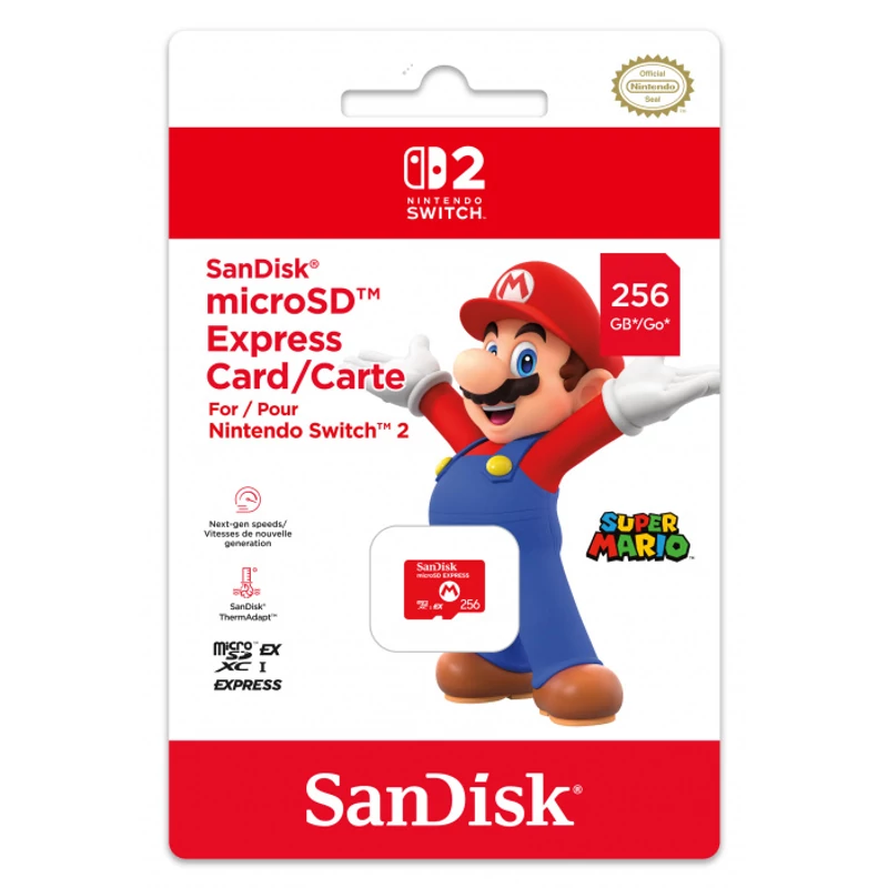 Sandisk Nintendo Switch 2 MicroSD Express card 256GB (N2P602)