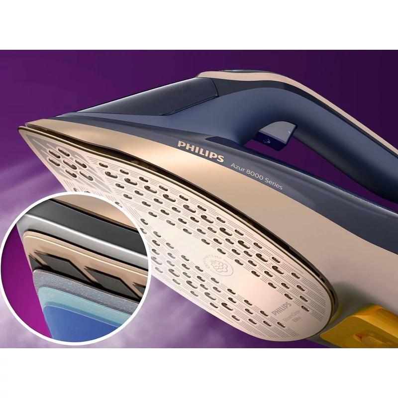 Philips DST8050/20 Azur Series 8000 gőzölős vasaló - Kék/Arany