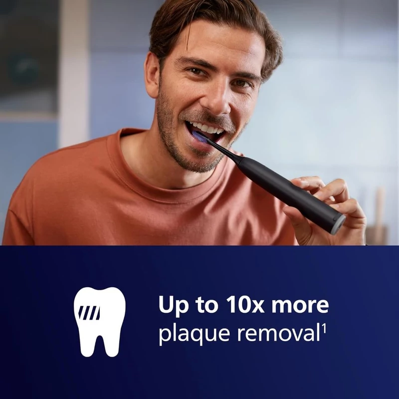 Philips HX7429/03 Sonicare 7100 elektromos fogkefe - Fekete+Fekete