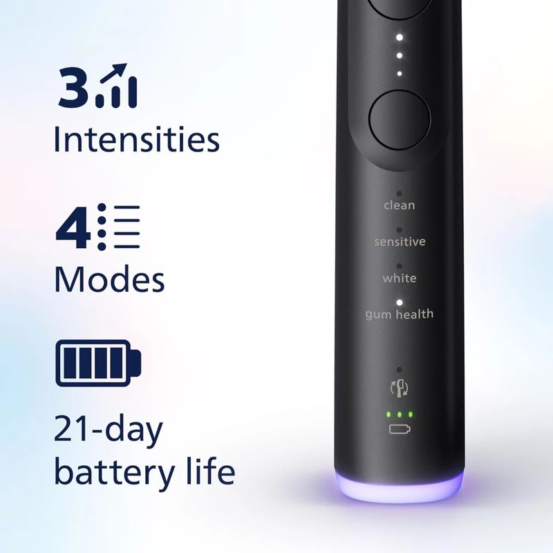 Philips HX7429/03 Sonicare 7100 elektromos fogkefe - Fekete+Fekete