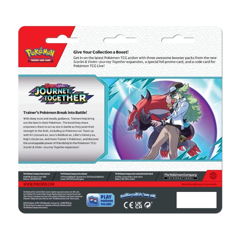 Pokémon TCG: Scarlet & Violet - Journey Together 3 Blister Booster