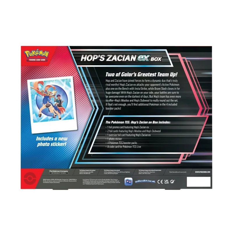 Pokémon TCG: Scarlet & Violet - Journey Together Hop's Zacian ex Box