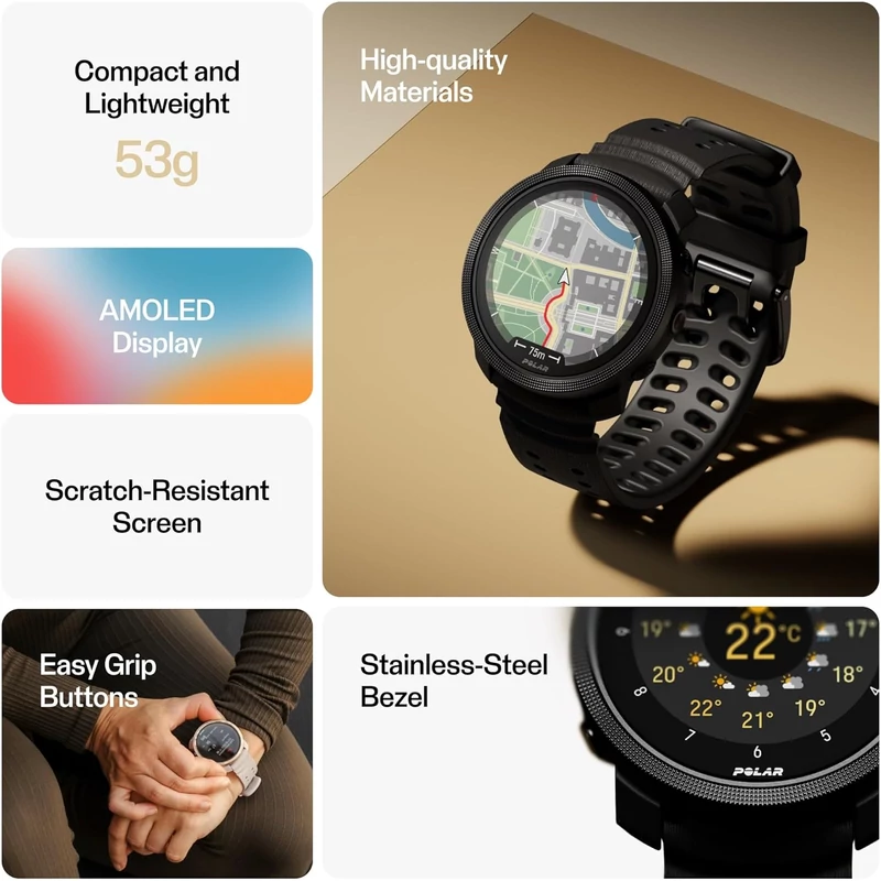 Polar Vantage M3 sportóra - Fekete (900113678)