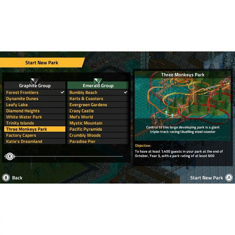 RollerCoaster Tycoon Classic (Switch)