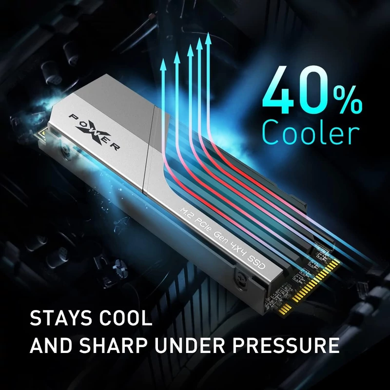Silicon Power XS70 2TB-os SSD Hűtőbordákkal (SP02KGBP44XS7005)