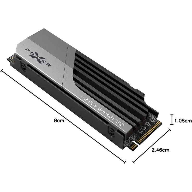 Silicon Power XS70 2TB-os SSD Hűtőbordákkal (SP02KGBP44XS7005)