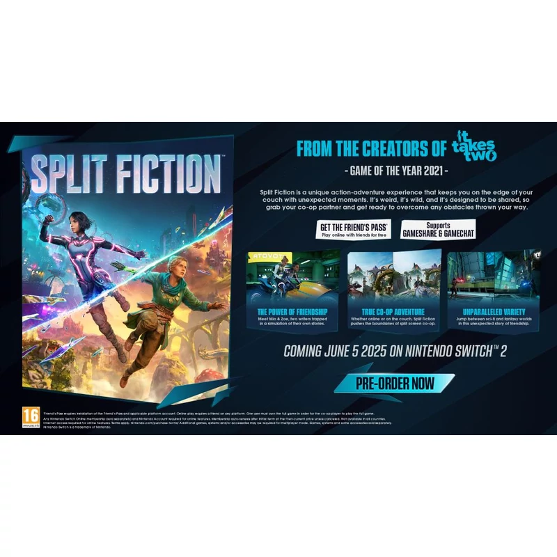 Split Fiction (letöltőkód) (Switch 2)
