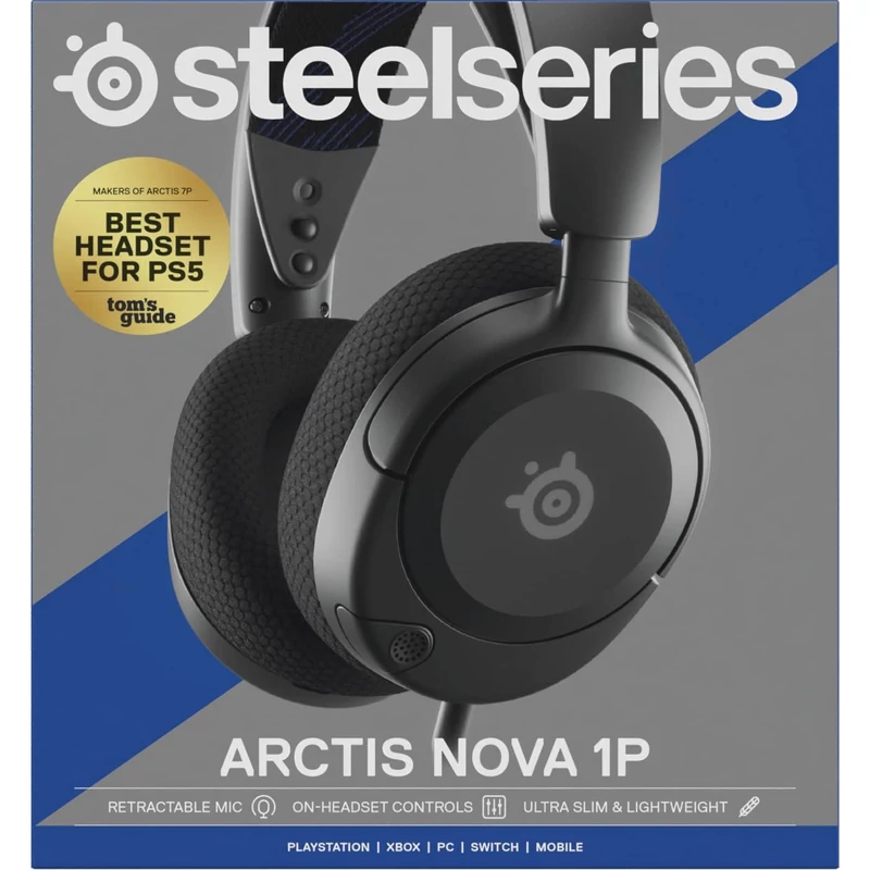 Steelseries Arctis Nova 1P Wired Gaming Headset - Fekete (61611)