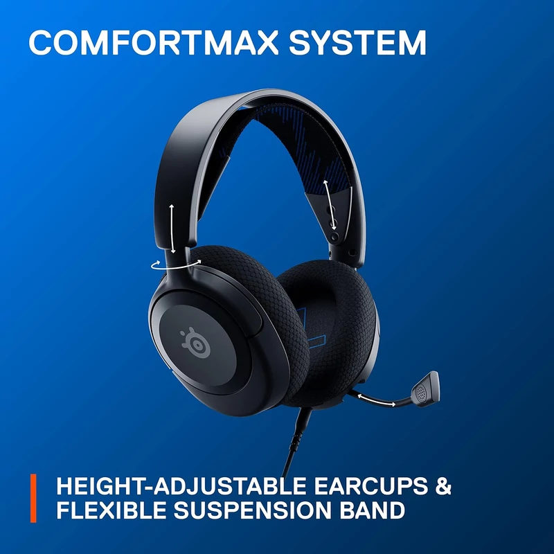 Steelseries Arctis Nova 1P Wired Gaming Headset - Fekete (61611)