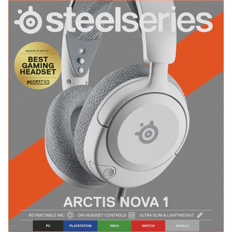 Steelseries Arctis Nova 1 Wired Gaming Headset - Fehér (61607)