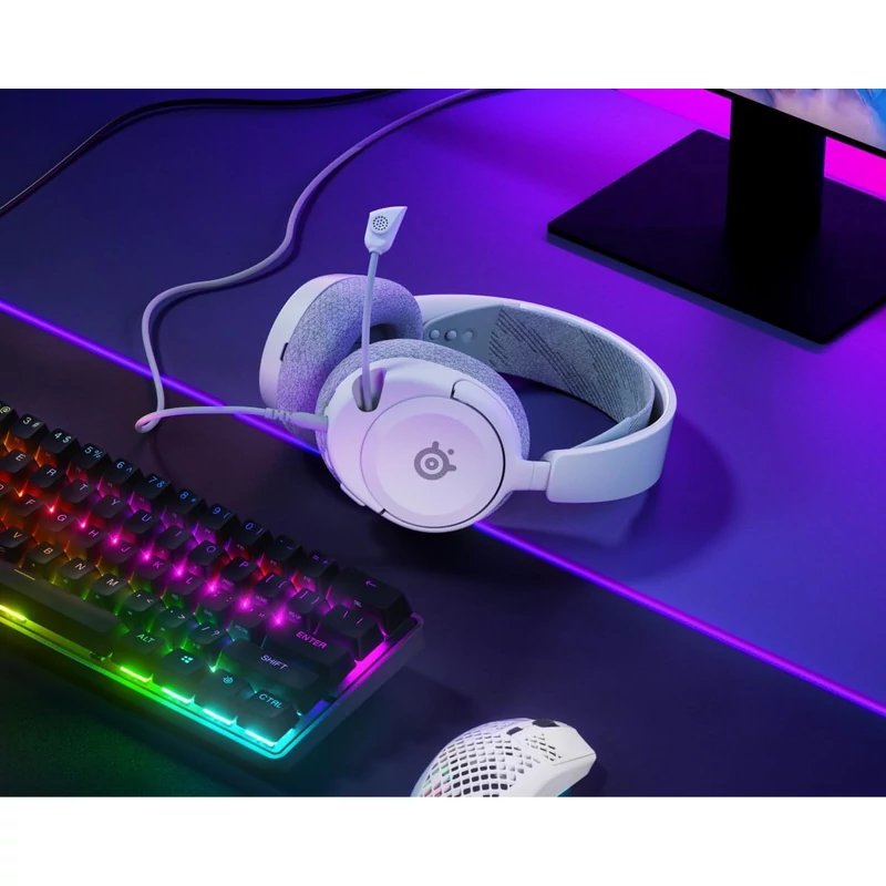 Steelseries Arctis Nova 1P Wired Gaming Headset - Fehér (61612)