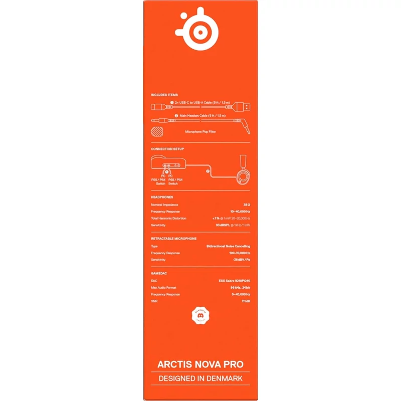 SteelSeries Arctis Nova Pro Wired Gaming Headset for PC/PS - Fekete (61527)