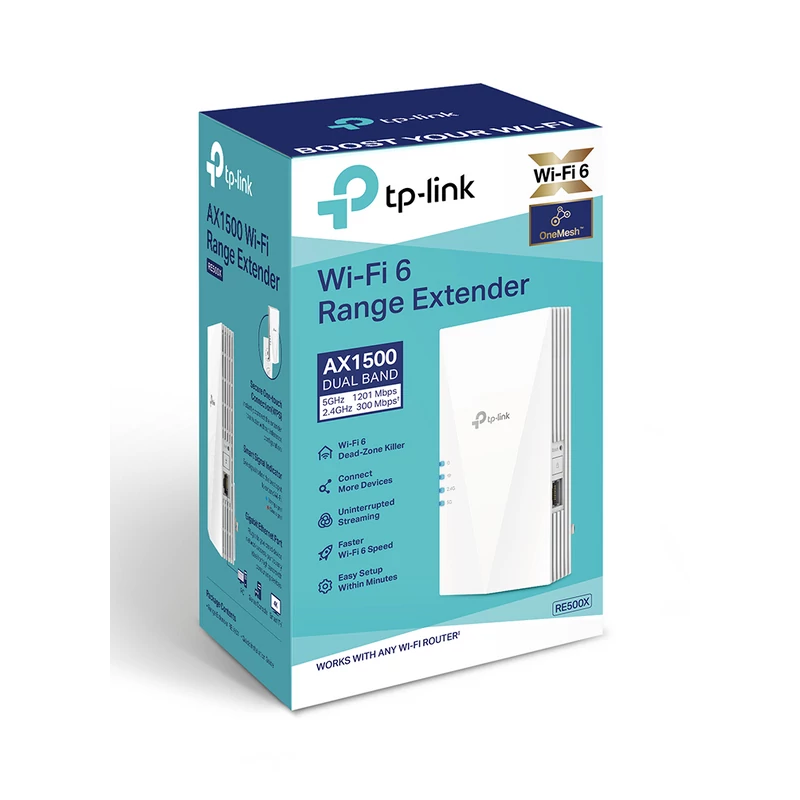 TP-Link RE500X AX1500 Wi-Fi 6 Range Extender