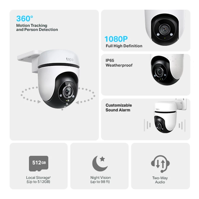TP-Link Tapo C500 kültéri forgatható biztonsági Wi-Fi kamera