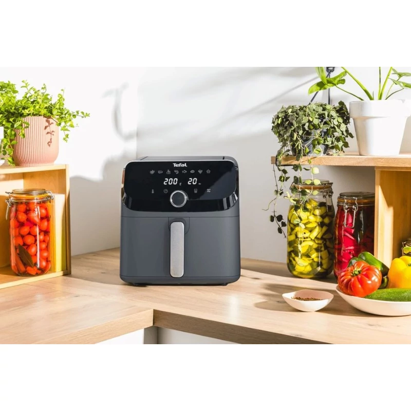 Tefal Easy Fry Mega Forrólevegős sütő - Fekete (EY855BE0)