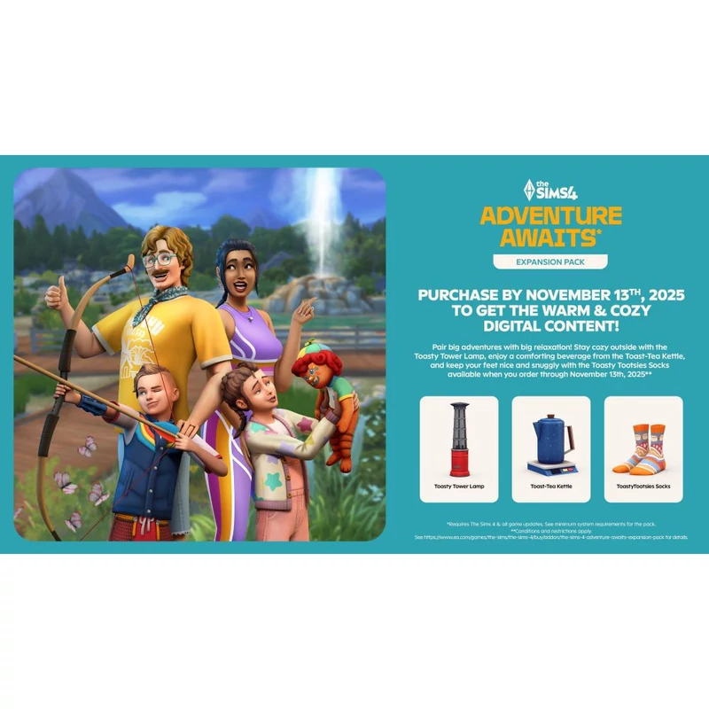 The Sims 4 Adventure Awaits kiegészítő csomag (PC)