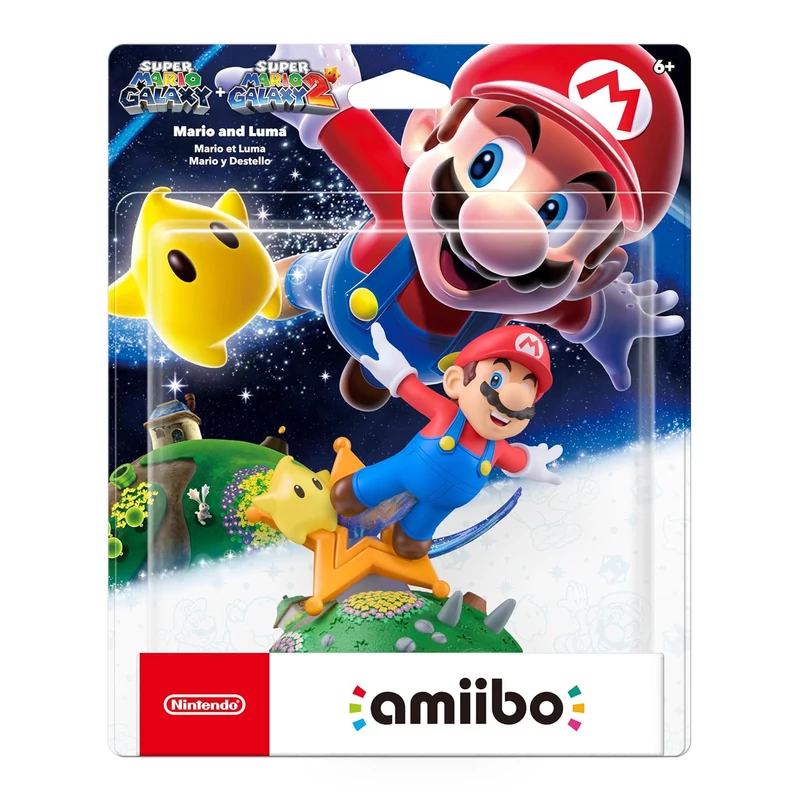 Amiibo Mario & Luma (Super Mario Galaxy Collection) kiegészítő figura