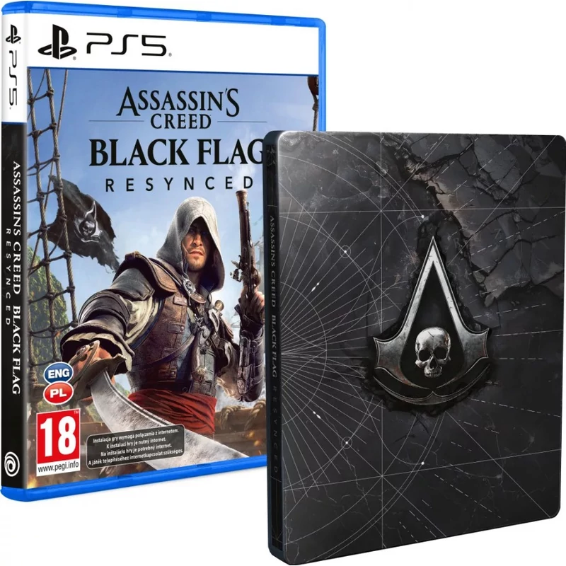 Assassin’s Creed Black Flag Resynced (PS5) + Steelbook és előrendelői DLC