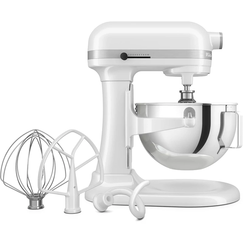 KitchenAid 5KSM55SXXEWH Heavy Duty 5,2l emelőkaros robotgép - Fehér