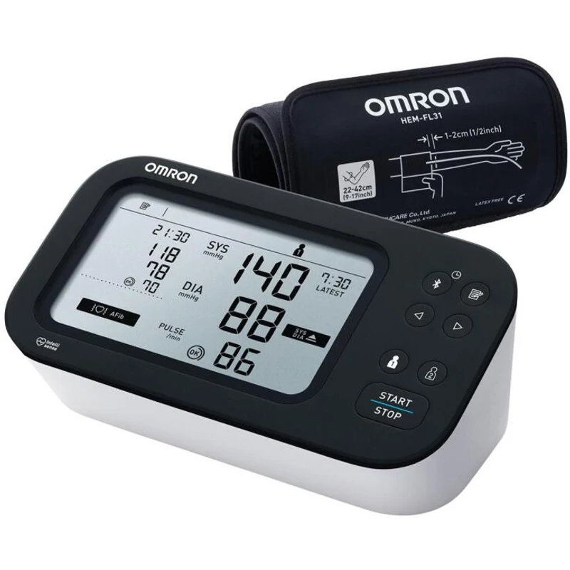 Omron M7 Intelli IT AFib felkaros okos vérnyomásmérő (HEM-7380T1-EBK)