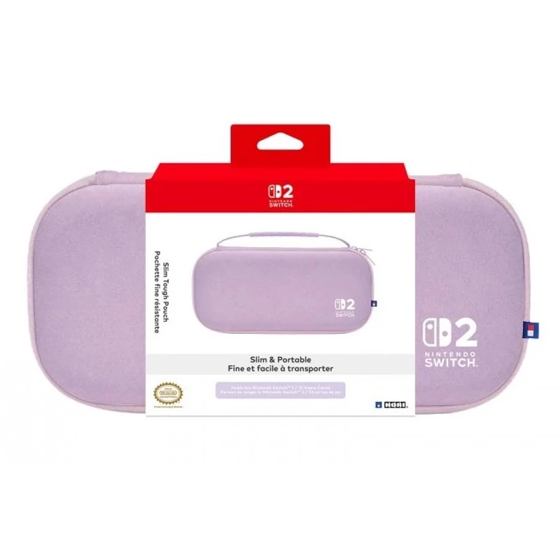 Nintendo Switch 2 Hori Slim Tough Pouch Hordtáska (Levendula)