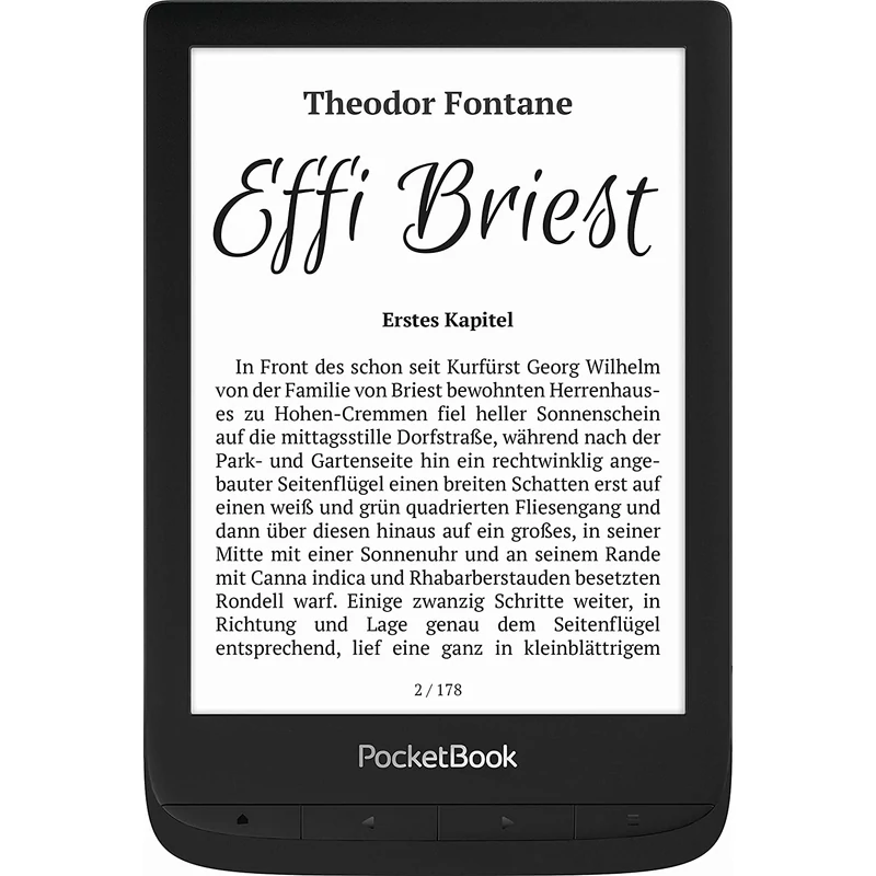 PocketBook Touch Lux 5 e-Book olvasó - Fekete (PB628-P-WW)