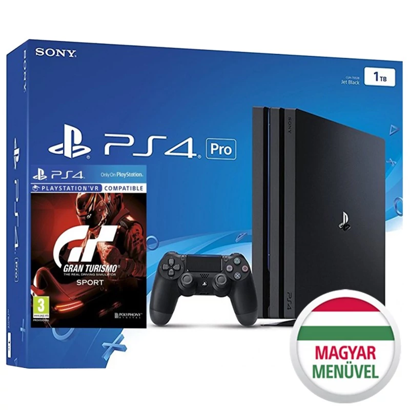 Playstation 4 Pro 1TB + Gran Turismo Sport játék