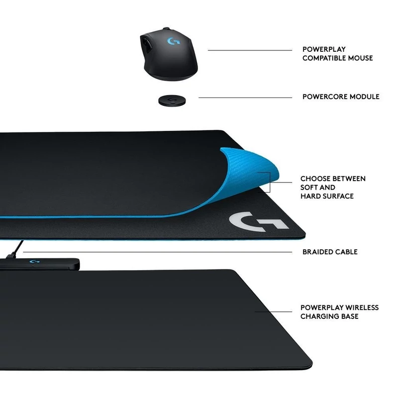 Logitech Powerplay vezeték nélküli töltőrendszer egérpad (943-000110)