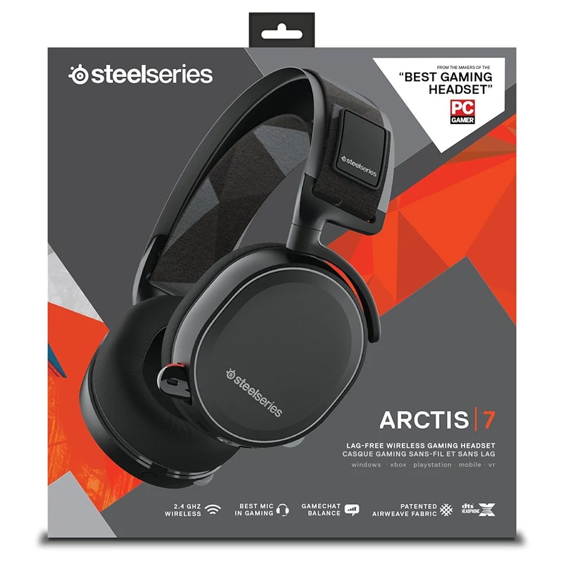 Steelseries Arctis 7 7.1 Gaming Headset - Fekete (61463)