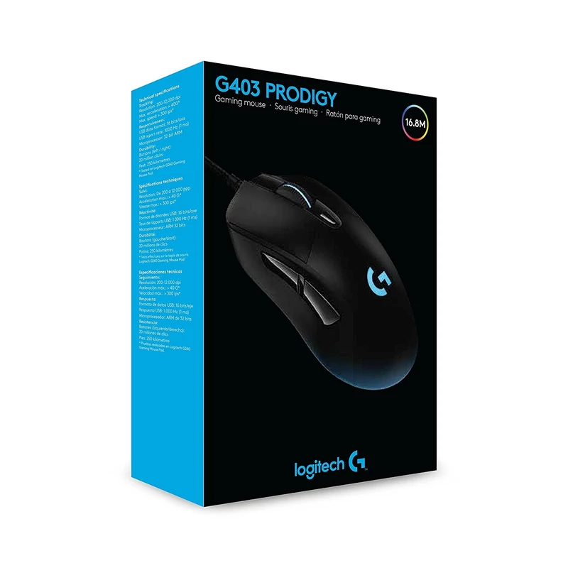 Logitech G403 Prodigy Vezetékes USB egér (910-004824)