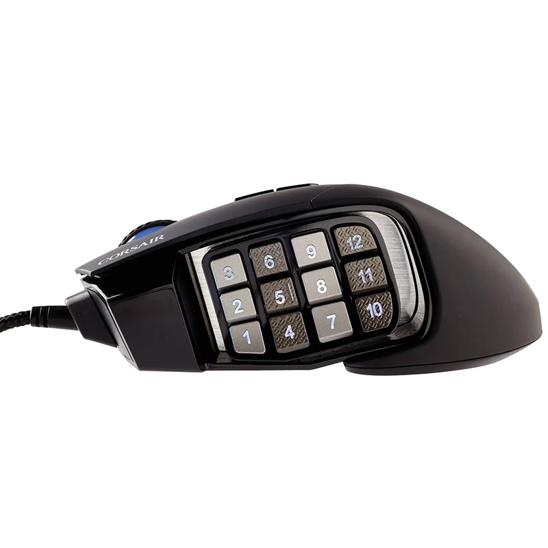 Corsair Scimitar PRO RGB MMO / MOBA Gaming optikai egér - Fekete (CH-9304111-EU)
