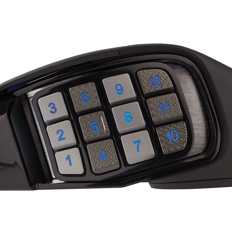 Corsair Scimitar PRO RGB MMO / MOBA Gaming optikai egér - Fekete (CH-9304111-EU)