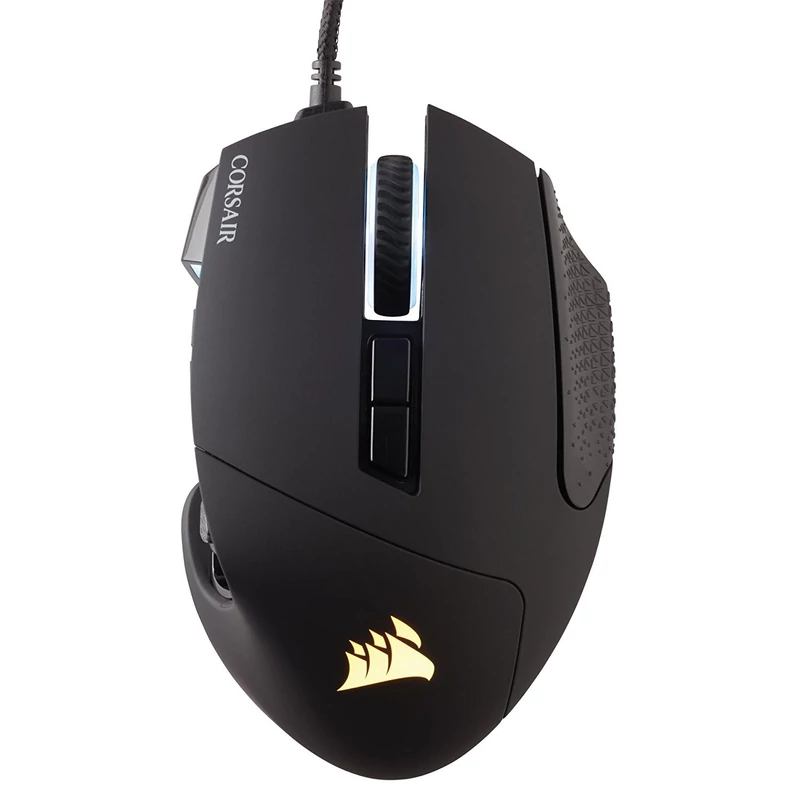 Corsair Scimitar PRO RGB MMO / MOBA Gaming optikai egér - Fekete (CH-9304111-EU)