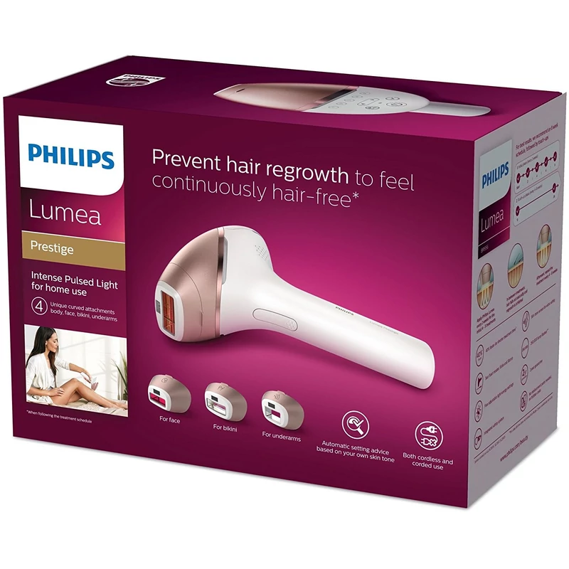 Philips Lumea Prestige IPL BRI956 Villanófényes szőrtelenítő, vezeték nélküli