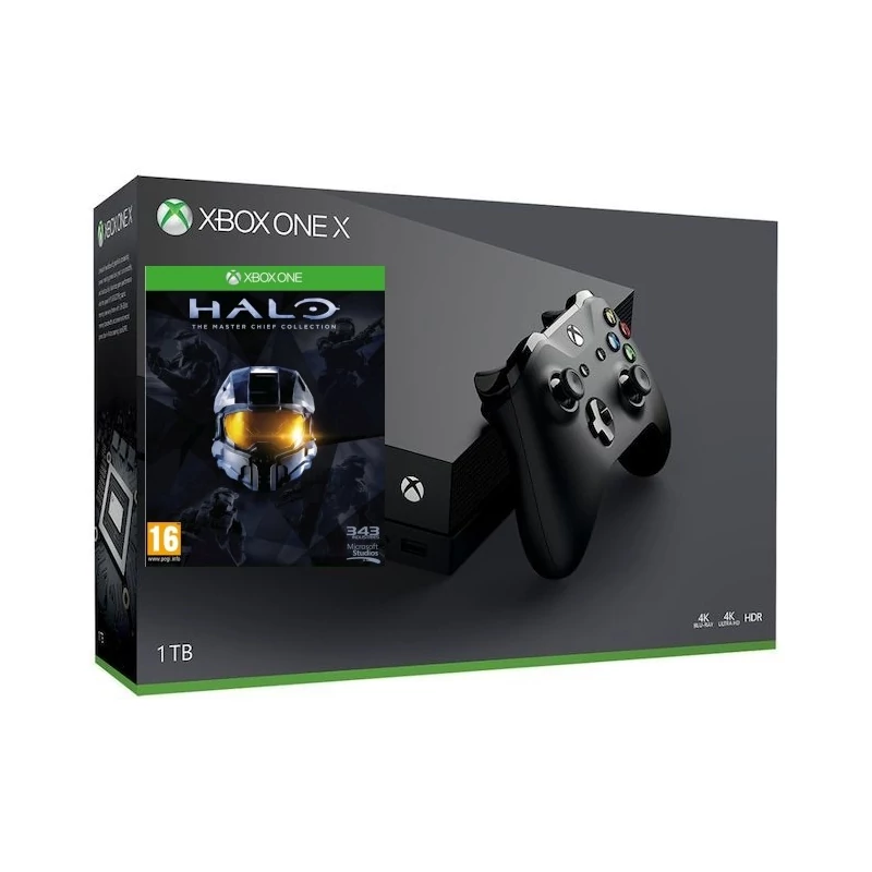 Xbox One X + Halo Master Chief Collection játék
