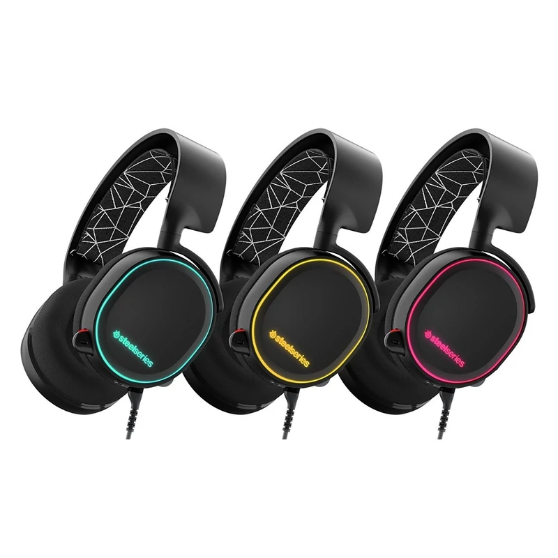 SteelSeries Arctis 5 7.1 Gaming Headset - Fekete (61443)