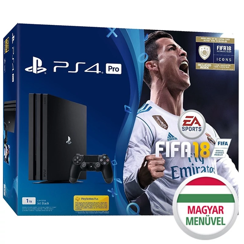 PlayStation 4 Pro 1TB + Fifa 18 játék