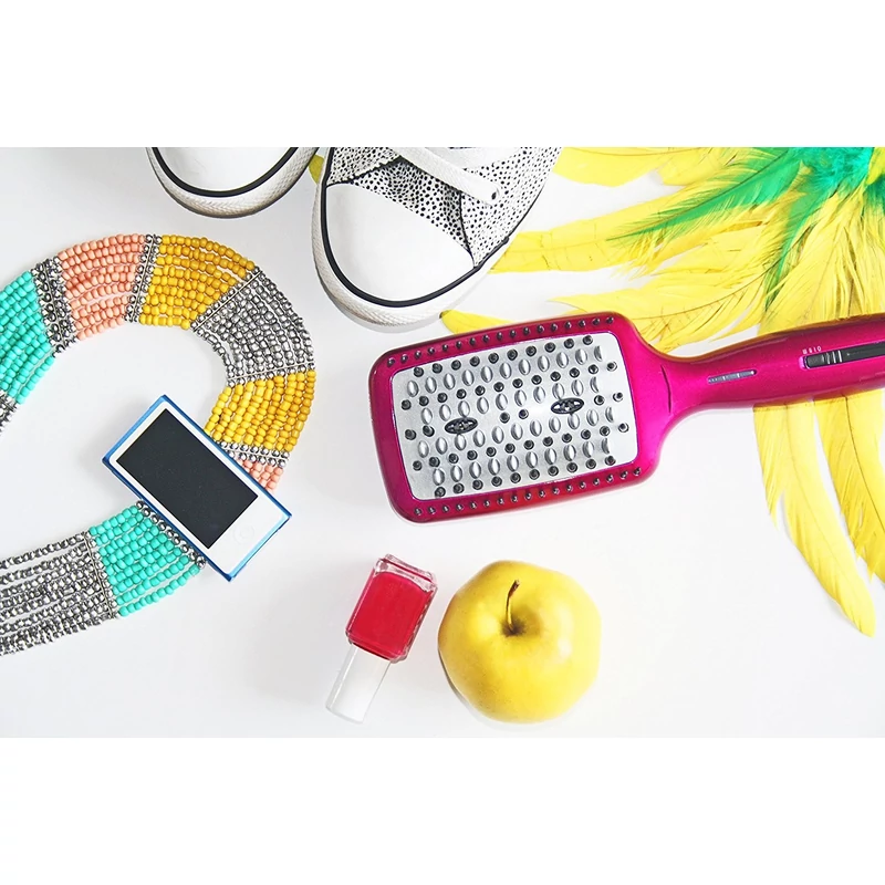 BaByliss Liss Brush 3D HSB100E elektromos hajsimító kefe ion funkcióval, 3 hőmérséklet fokozat - Lila 