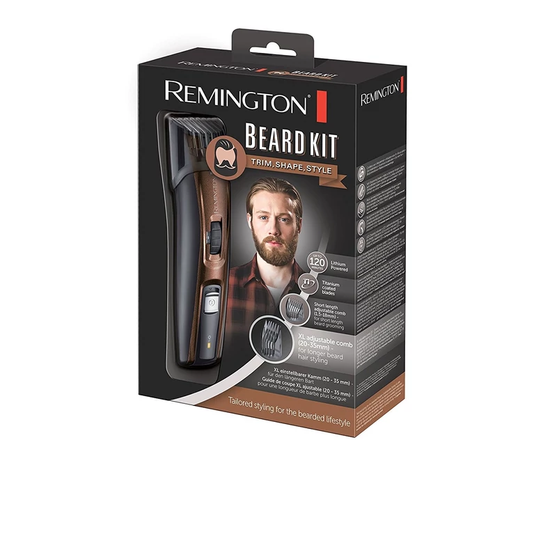 Remington MB4045 Szakállvágó, Trimmelő, Titán bevonatú vágóél - Fekete/Barna