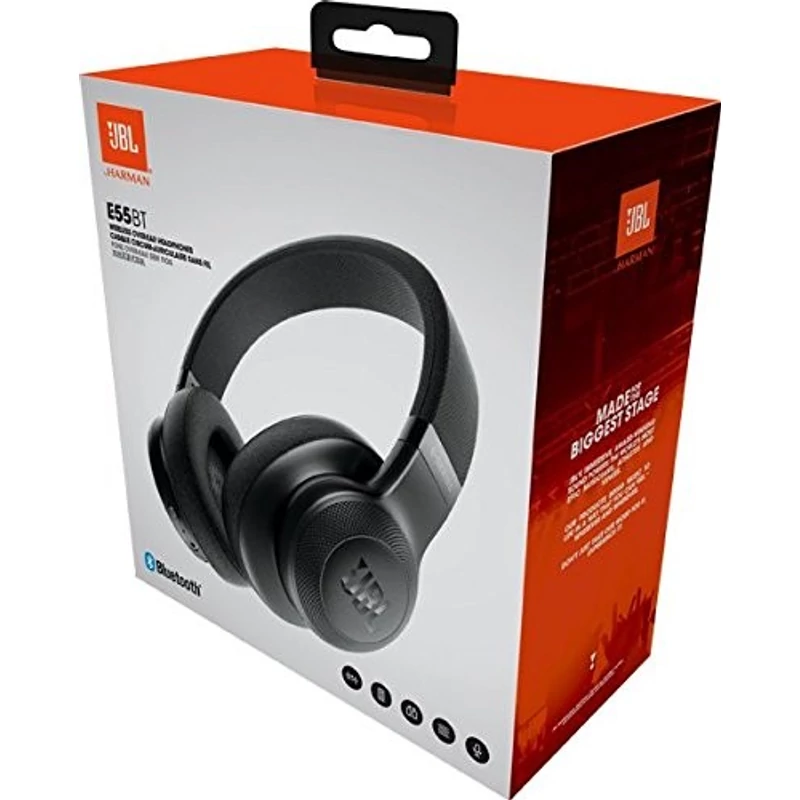 JBL E55 BT Bluetooth fejhallgató - Fekete